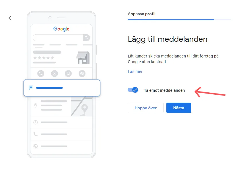 Ta Emot Meddelanden i Google Ta Emot Meddelanden i Google
