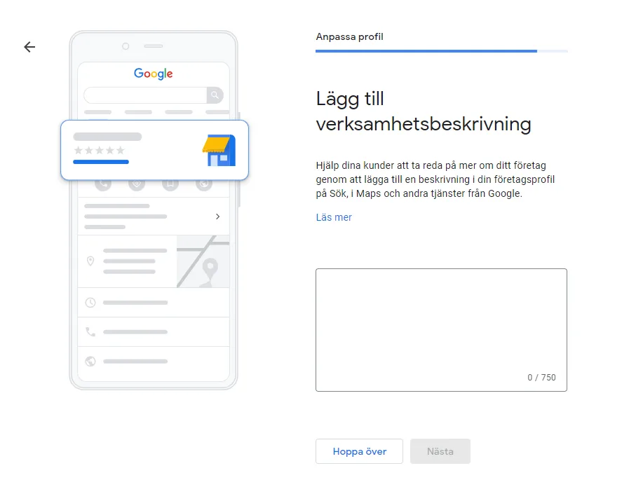 Företagsbeskrivning Google My Business Företagsbeskrivning Google My Business