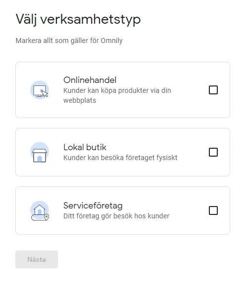 Företagsprofil Google Verksamhetstyp Företagsprofil Google Verksamhetstyp