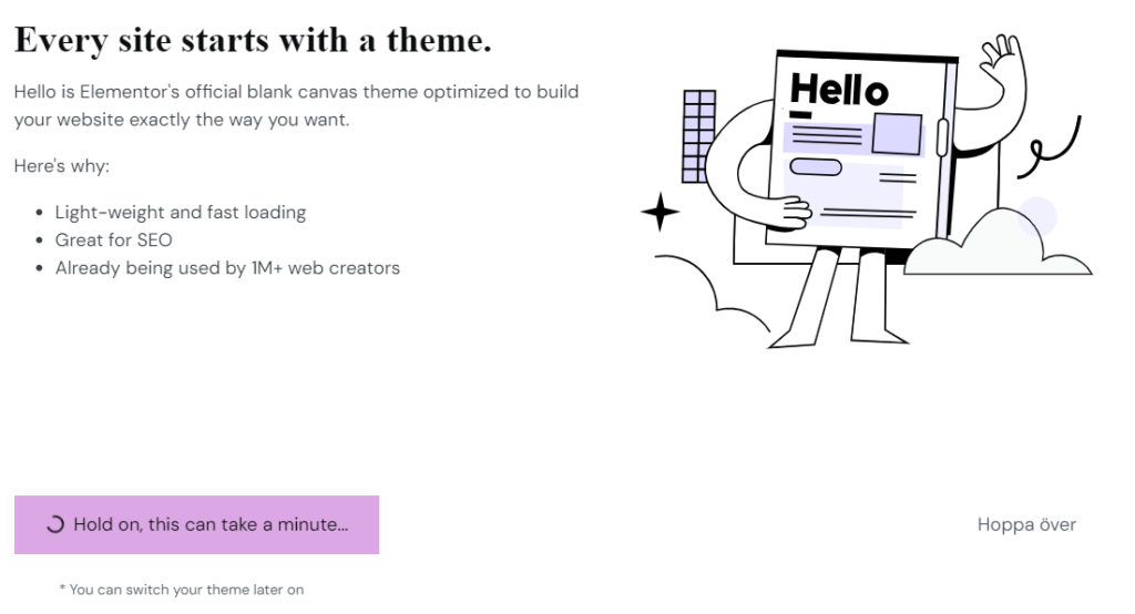 Installera Elementor Tema