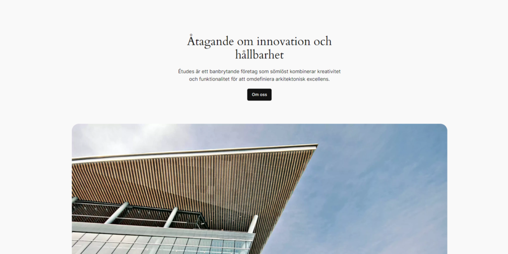 Wordpress startsida